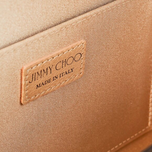 Jimmy Choo Camille Camoleo Print Steel Mix Mirror Leather Clutch - Picture 9 of 10